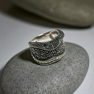 Silver Textured silver Ring